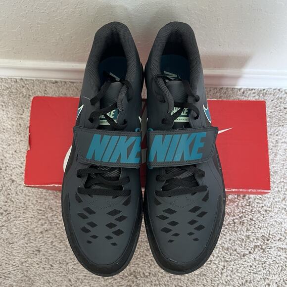 Nike Zoom Rival SD 2 Throw Track Shoes Black Electric Algae FZ9665-001 Size 9.5